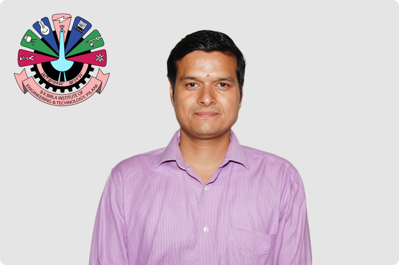 Mr. Vikram Sharma | B K Birla Institute of Engineering & Technology, Pilani